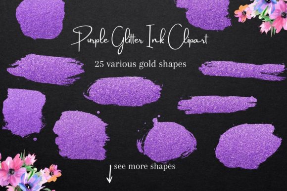 Elevate Visual Projects with Purple Ink Design Elements
