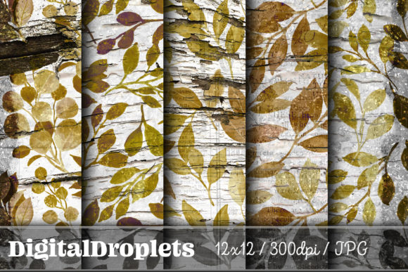 Leaves in the Wind Vol. 21: Vintage Texture for Modern Design
