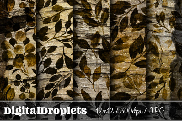 Leaves in the Wind Vol. 9: Vintage Texture for Modern Design