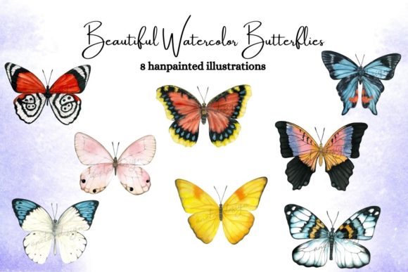 Watercolor Butterflies: Elevating Modern Design with Organic Elegance