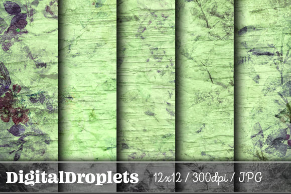 Weathered Blossoming Flowers Vol. 11: Textured Floral Paper Set
